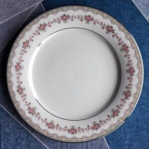 Noritake China, Glenwood, Pattern Number 5770, Salad Plate 8 3/8 Inches Across.